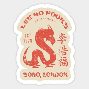 Lee Ho Fooks Vintage Resto Sticker